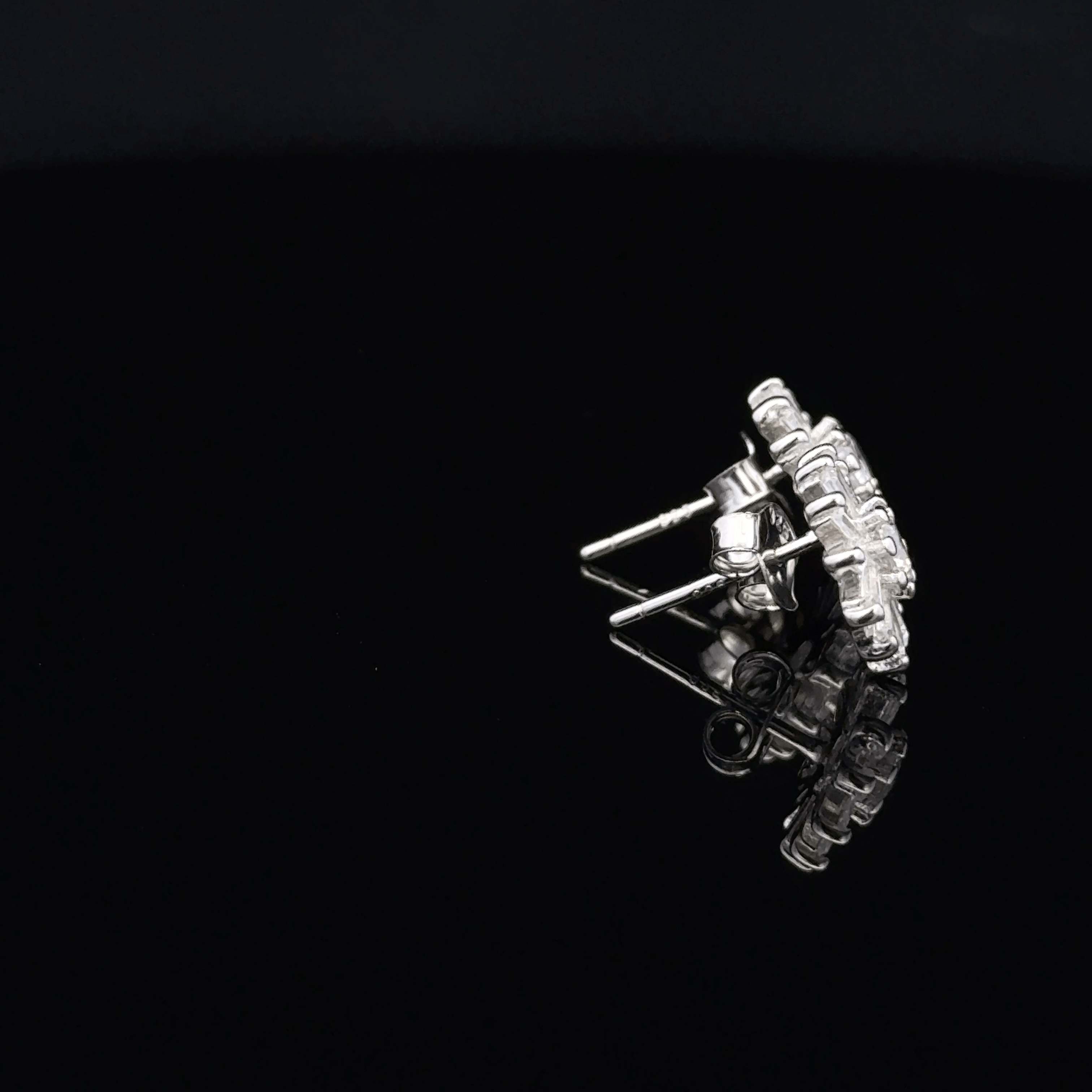 flower-shaped earrings