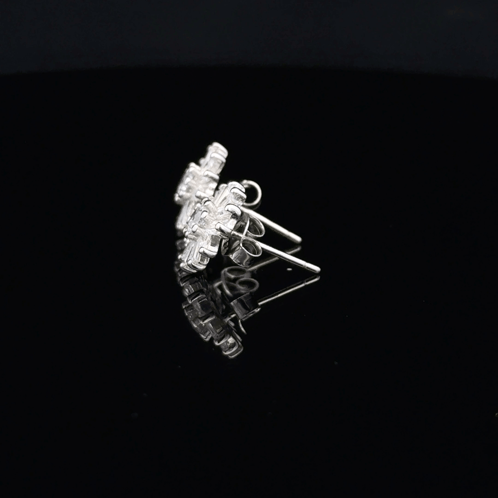 flower-shaped earrings