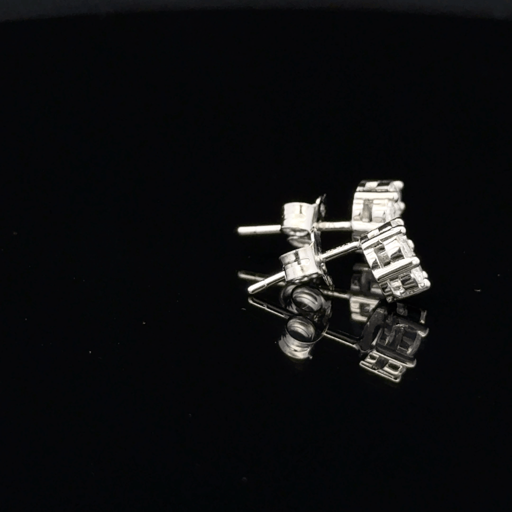 Majestic Argent Blooms earrings