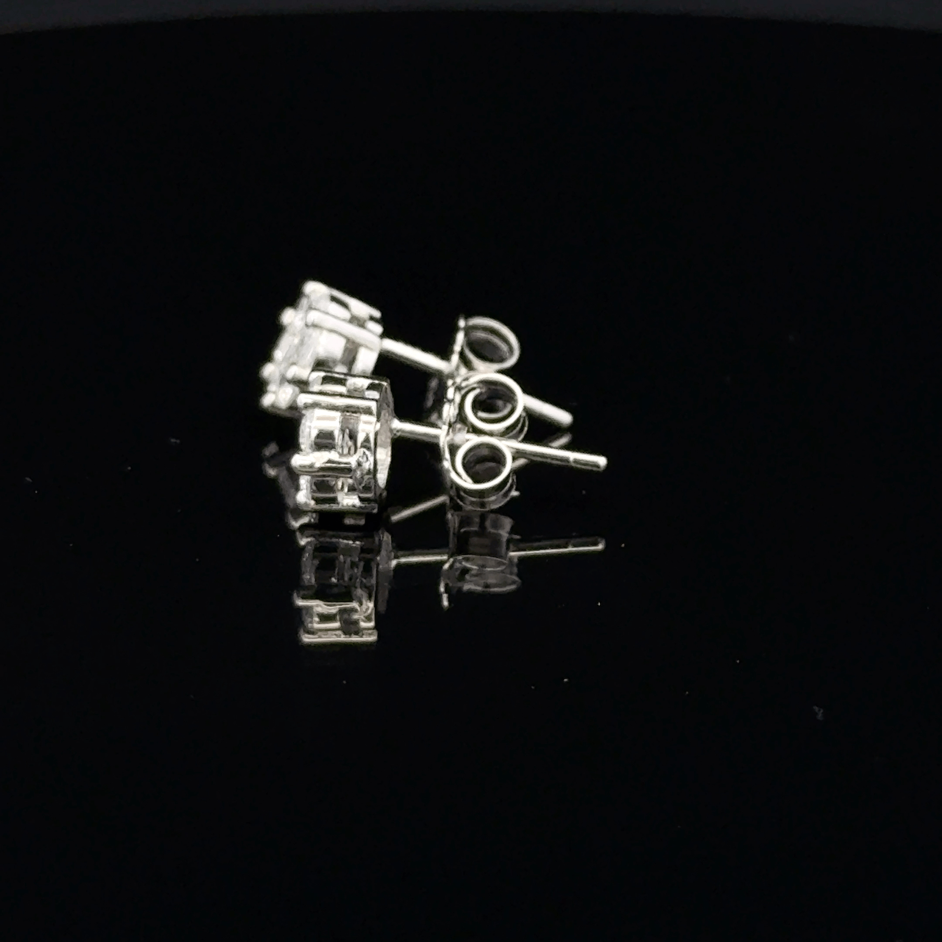 Majestic Argent Blooms earrings