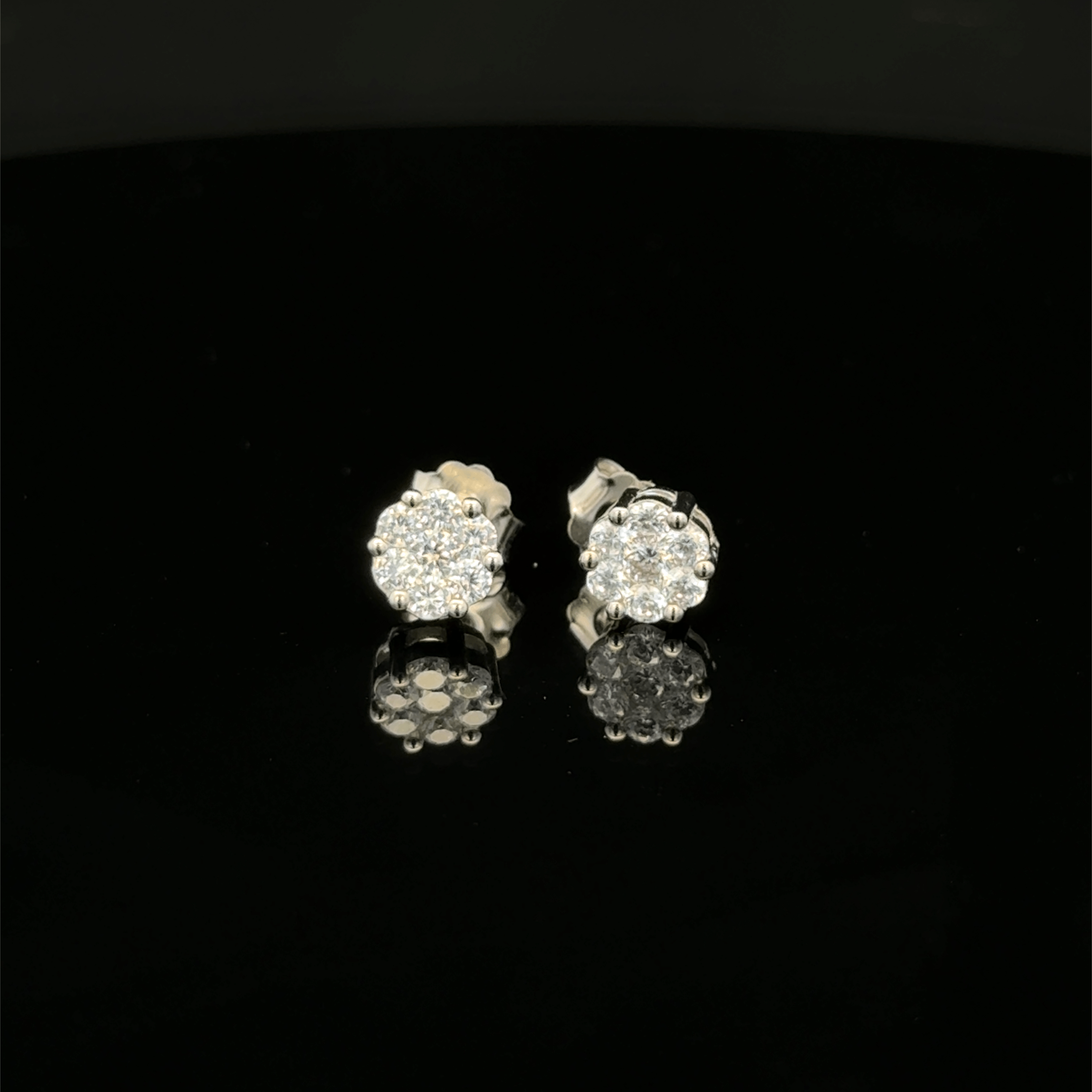 Majestic Argent Blooms earrings