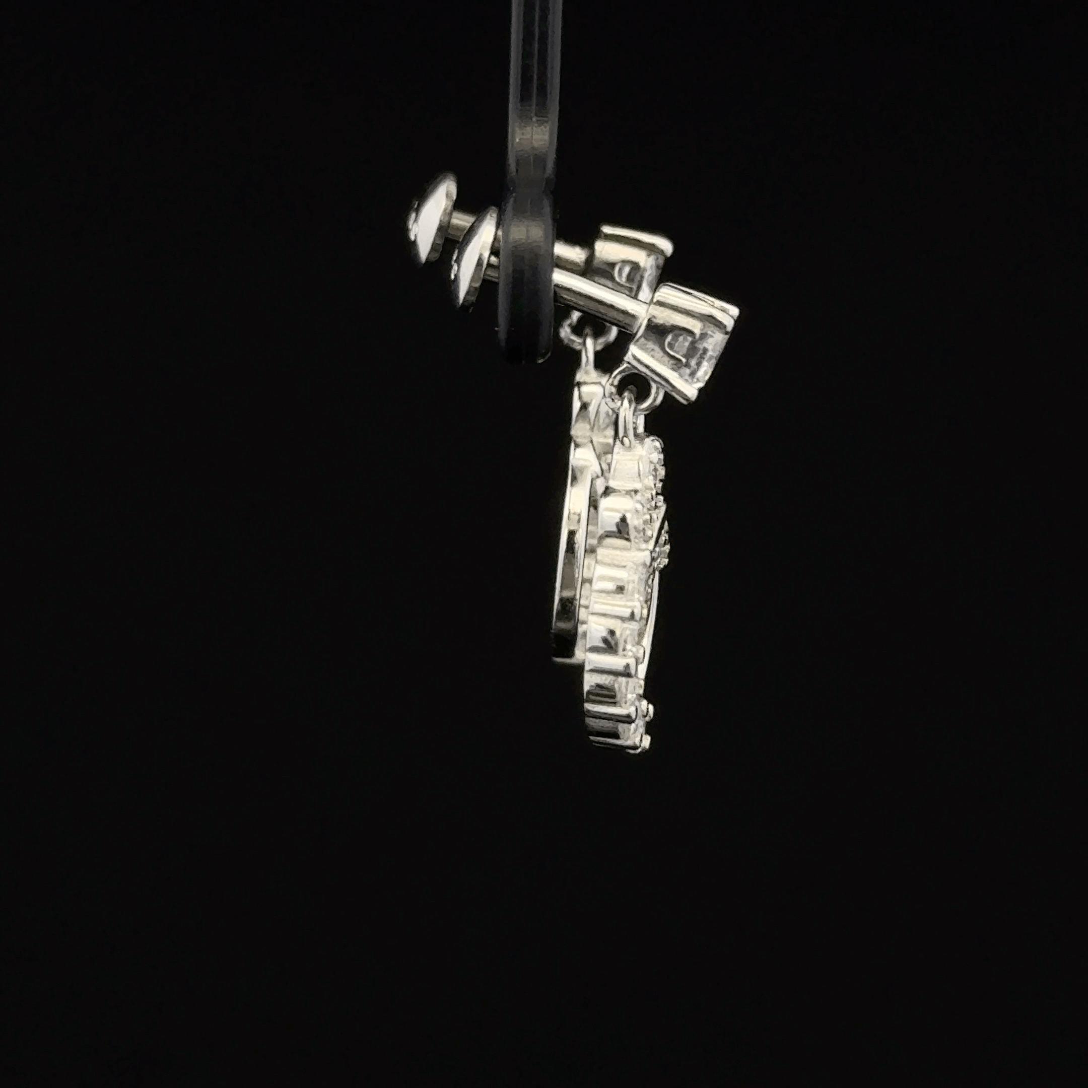 Butterfly with circle hanging Earrings