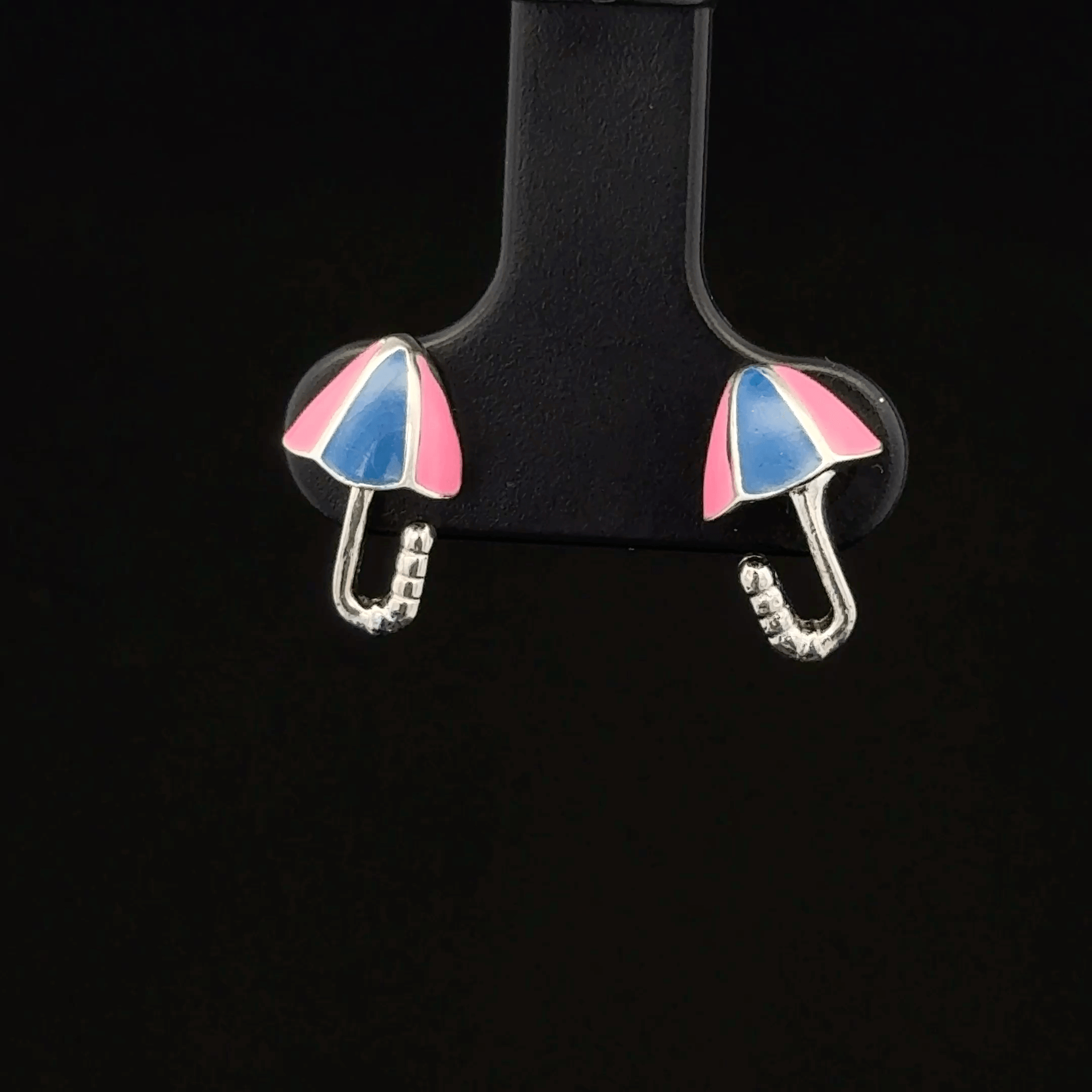 Enamel Umbrella Stud Earrings