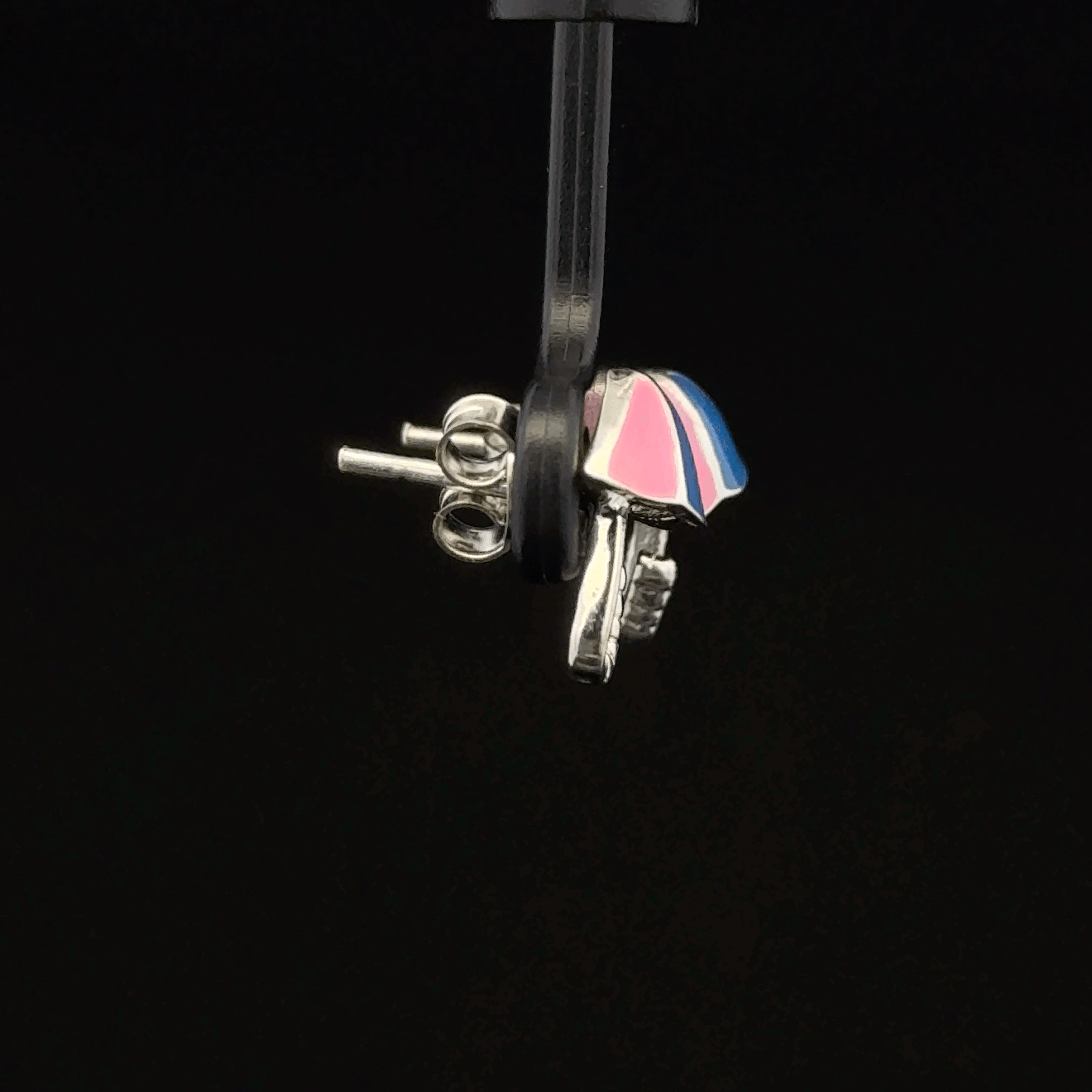 Enamel Umbrella Stud Earrings