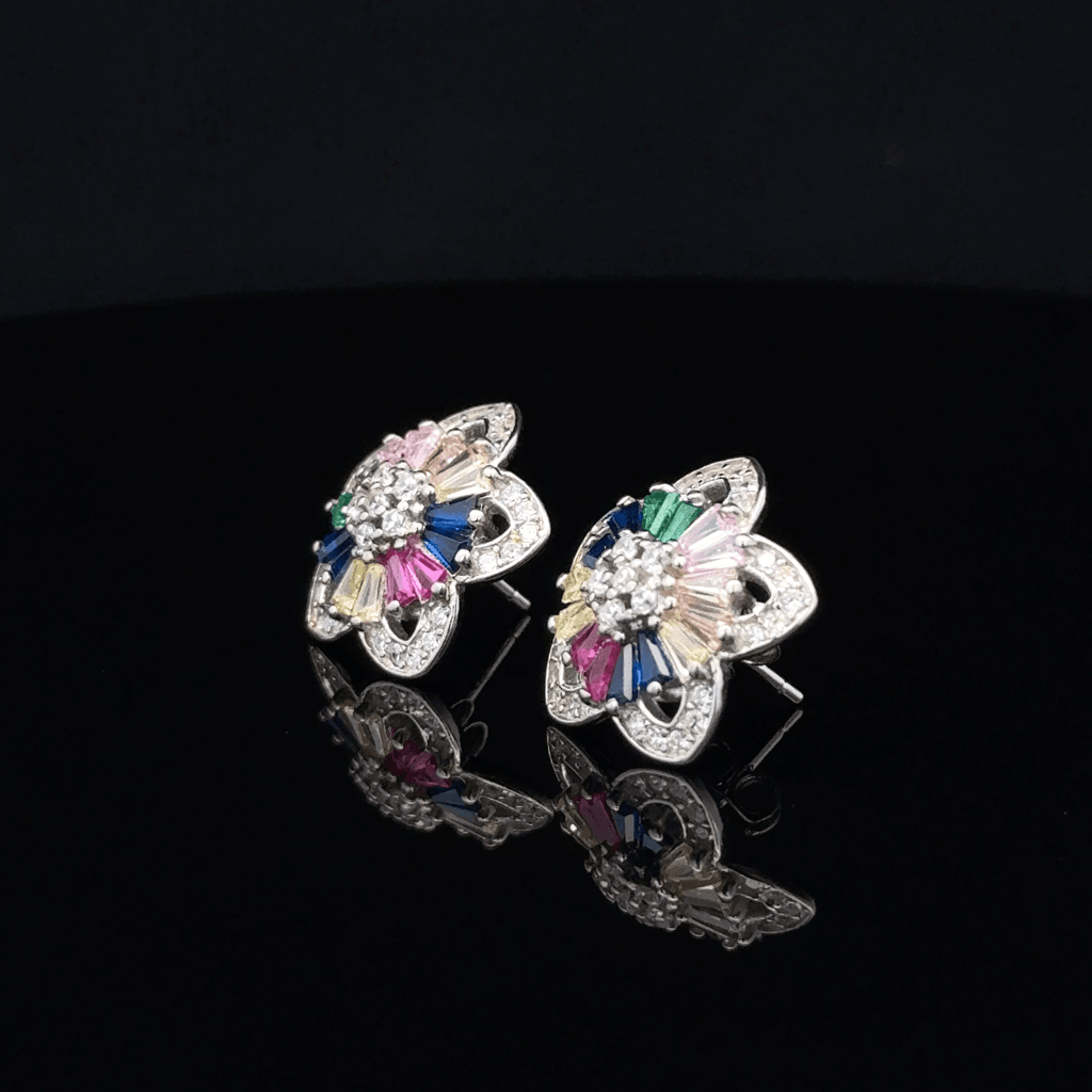 Chroma multi color Blossom earrings
