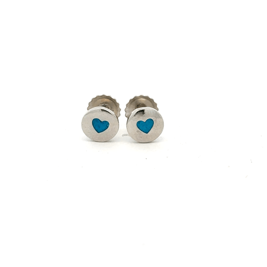 Circle Heart Earring