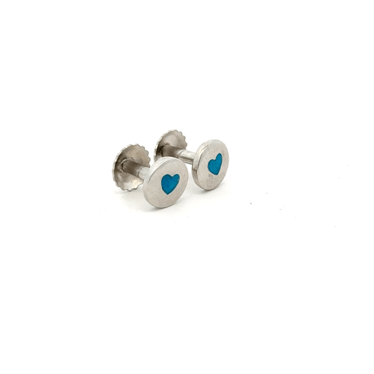 Circle Heart Earring