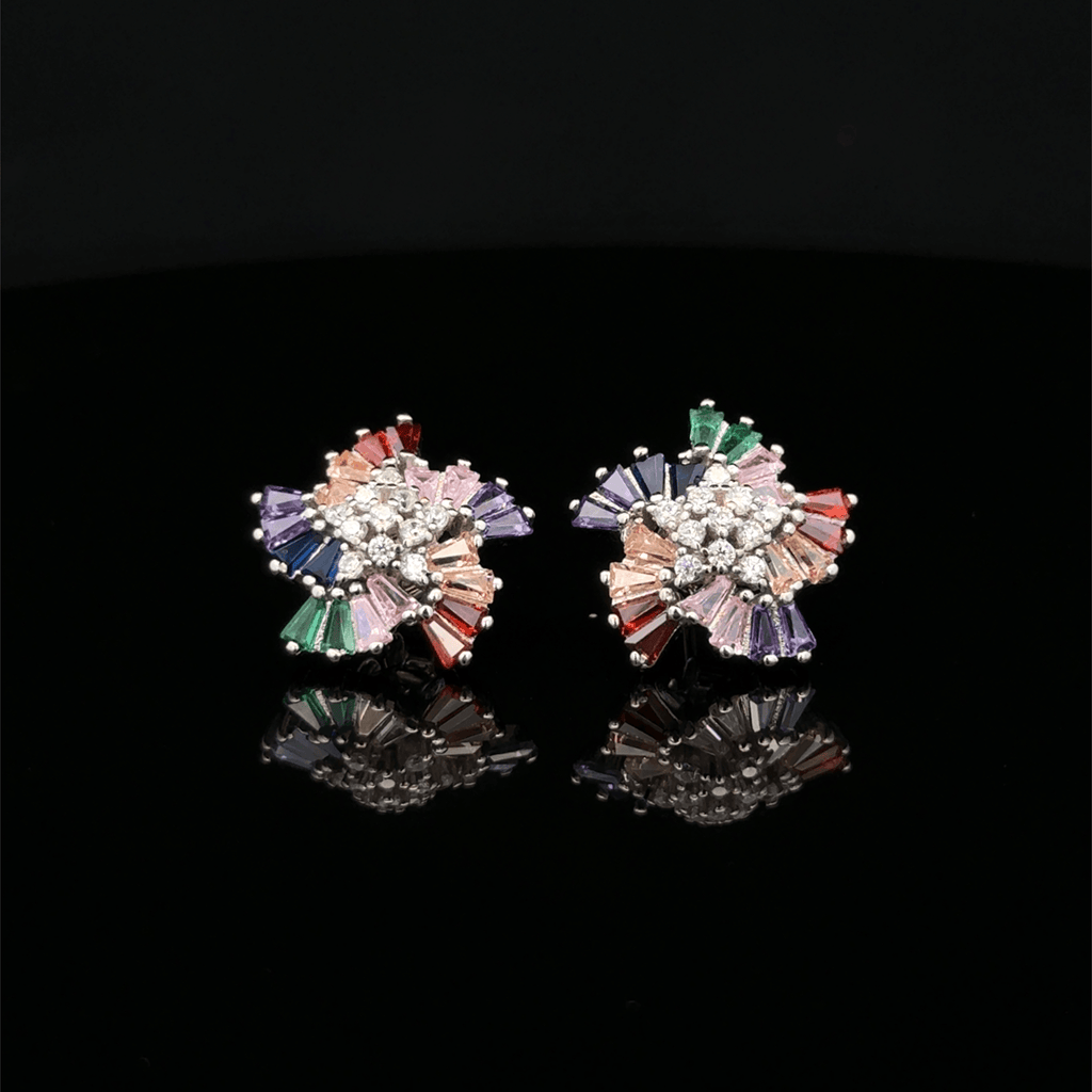 The Radiant Prism Fan earrings