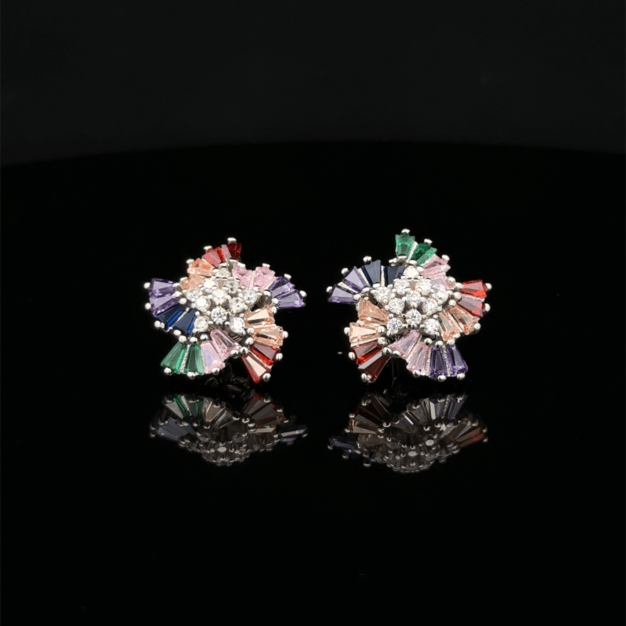 The Radiant Prism Fan earrings