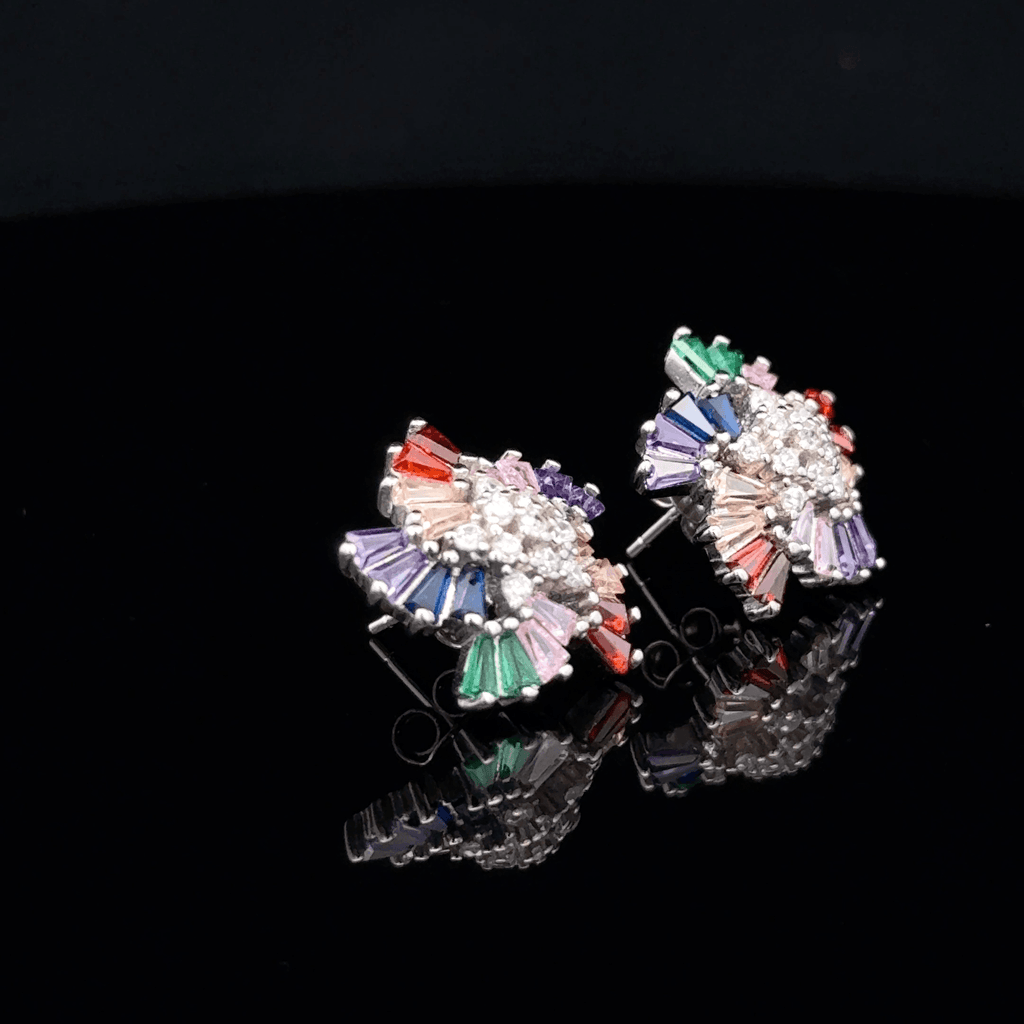The Radiant Prism Fan earrings