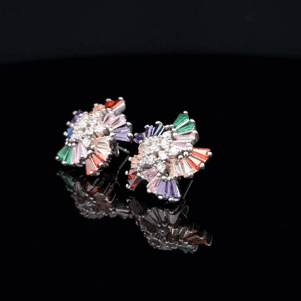 The Radiant Prism Fan earrings