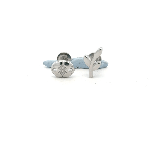 Leaf and circle Earring