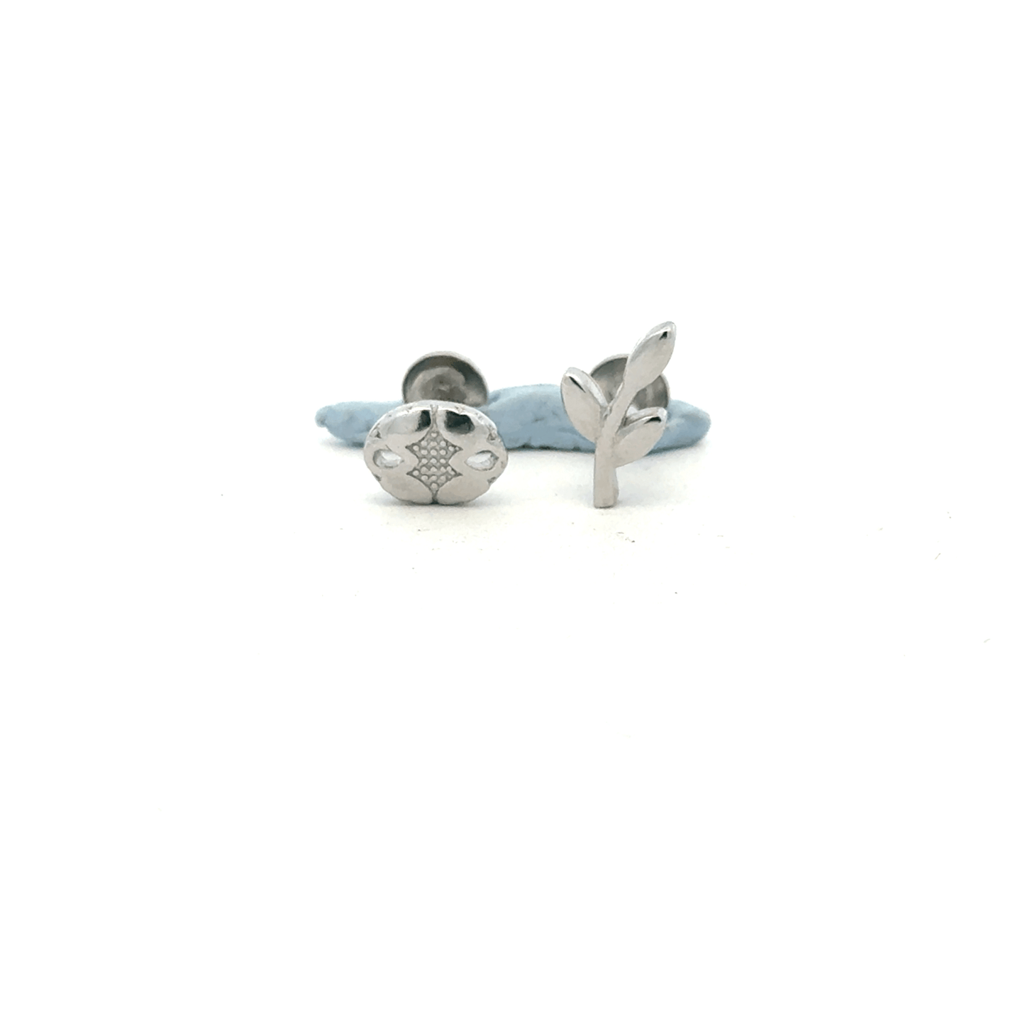 Leaf and circle Earring