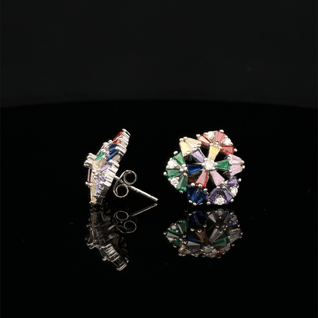 The Radiant Chroma Wheel earrings
