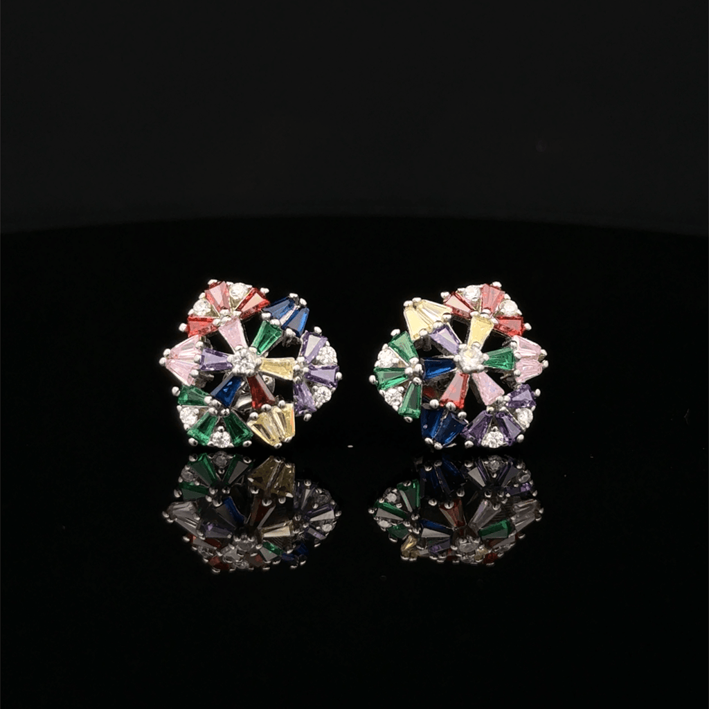 The Radiant Chroma Wheel earrings