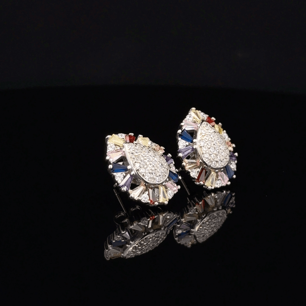 The Chroma-Raindrop Cluster earrings