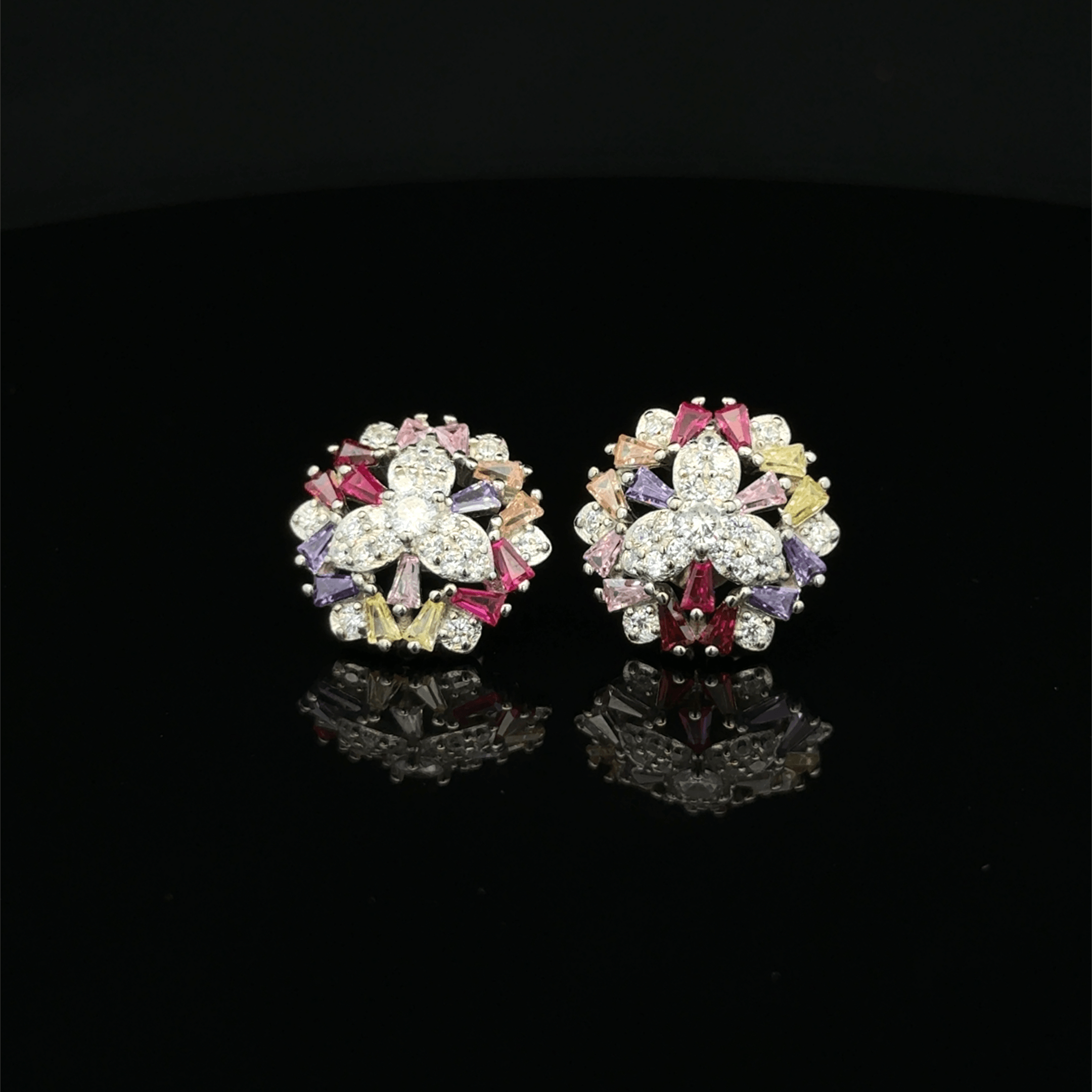 The Trinity Chroma Starburst earrings
