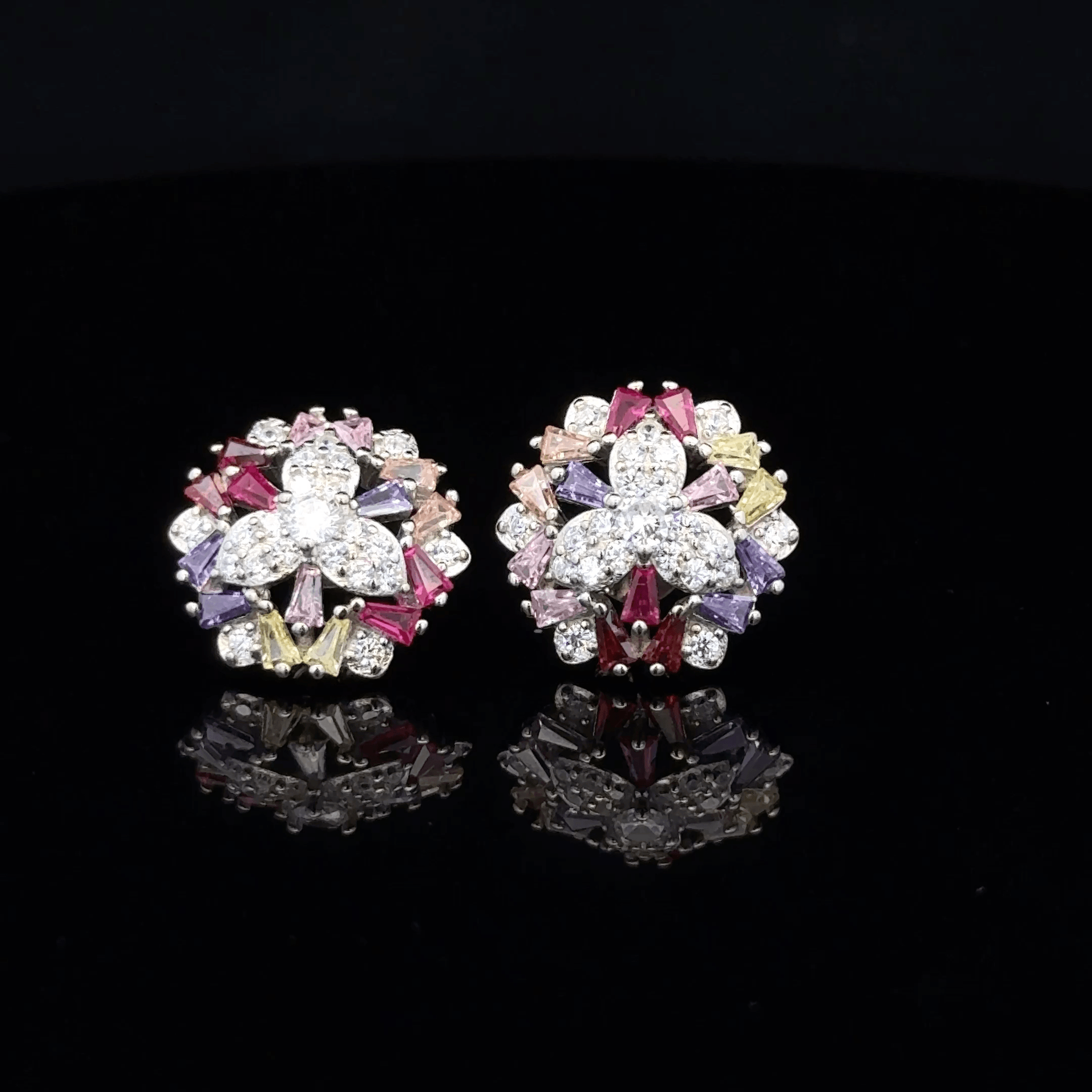 The Trinity Chroma Starburst earrings