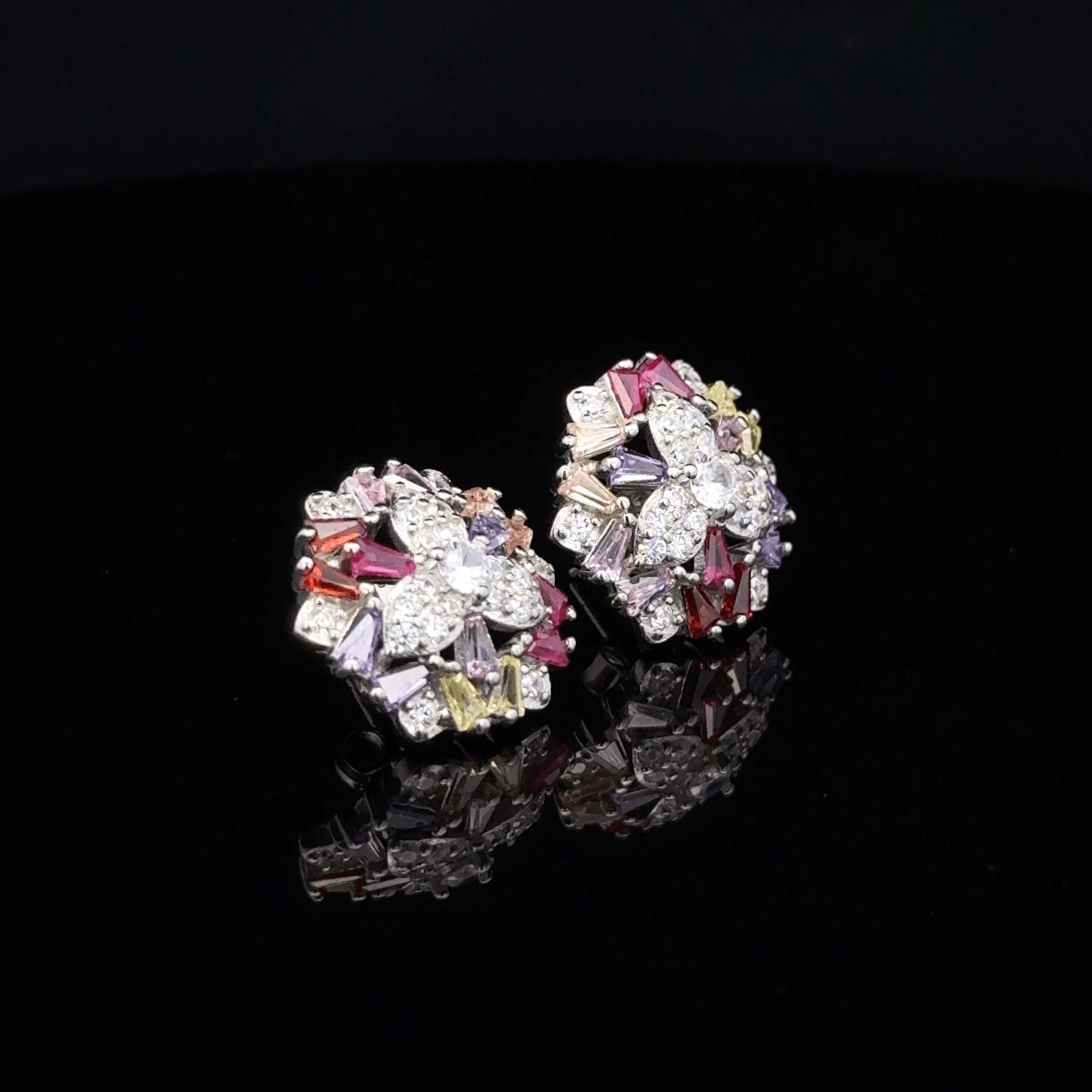 The Trinity Chroma Starburst earrings