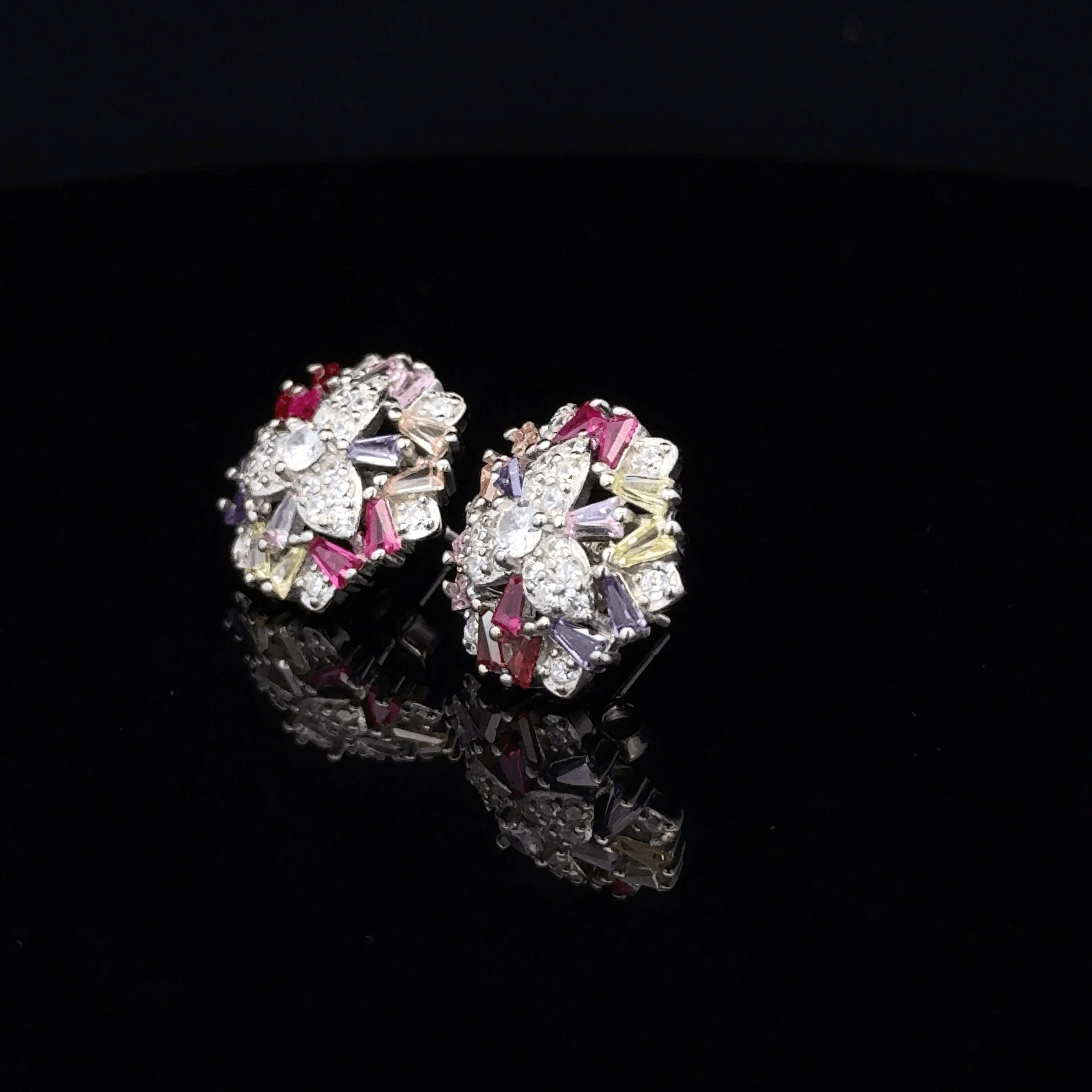 The Trinity Chroma Starburst earrings