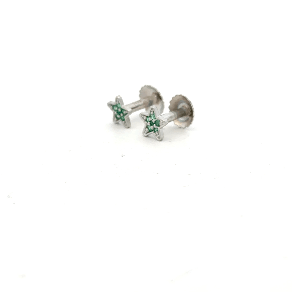 Star Green Earring