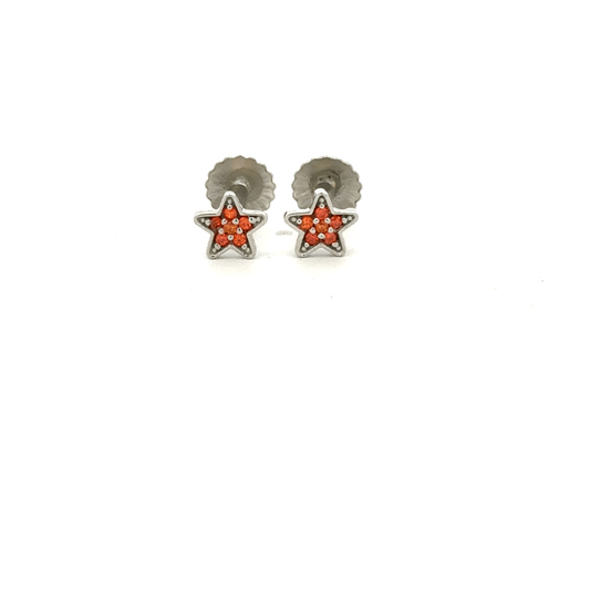 Star Orange Earring