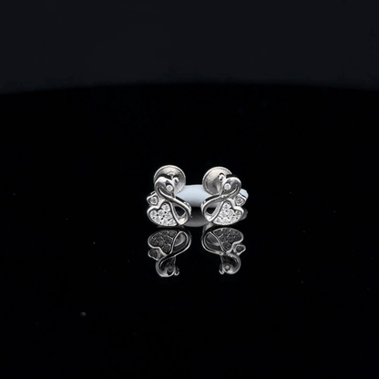 Heart swan Earrings