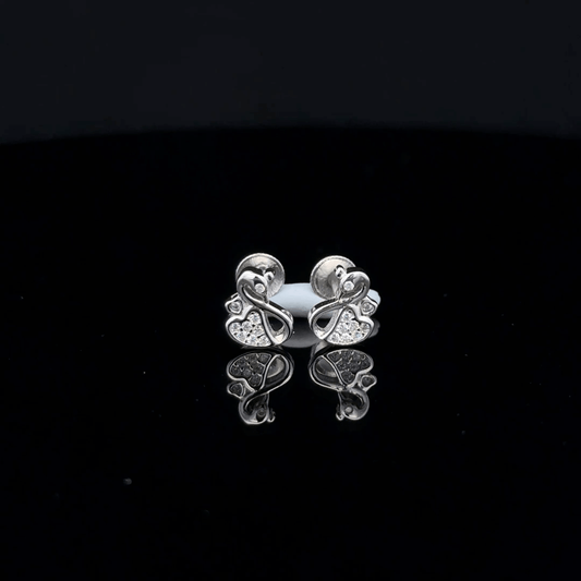 Heart swan Earrings
