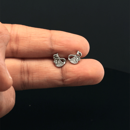 Heart swan Earrings