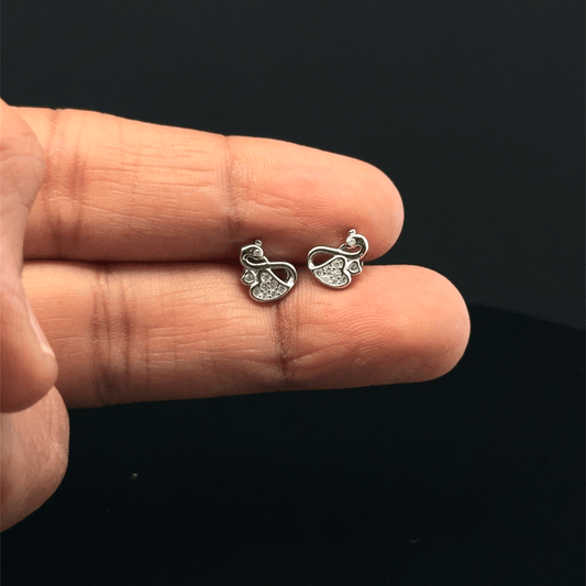 Heart swan Earrings