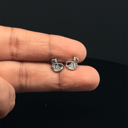 Heart swan Earrings