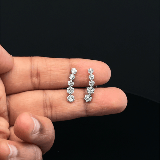 Flower Long Stud