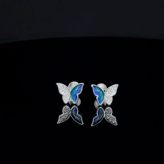 One side stone earrings