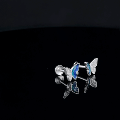 One side stone earrings