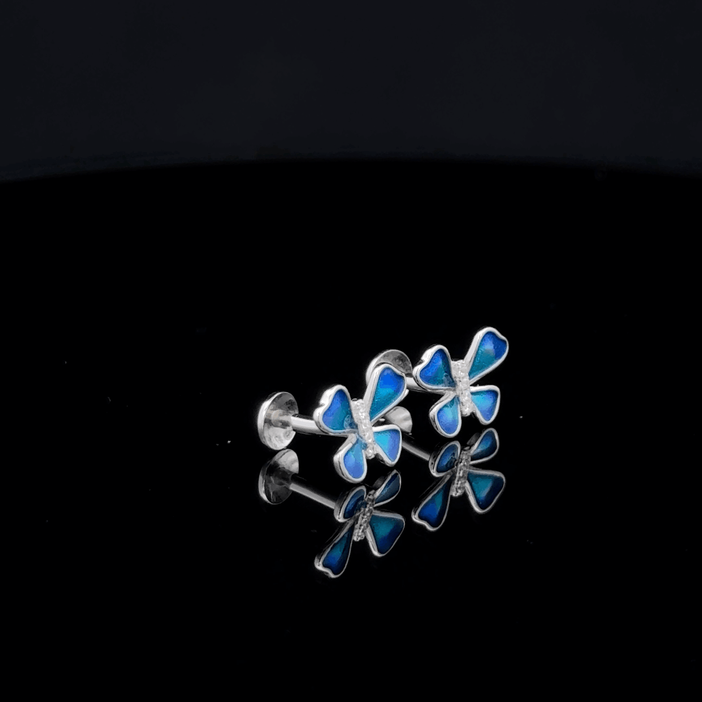 Blue Butterfly Earrings