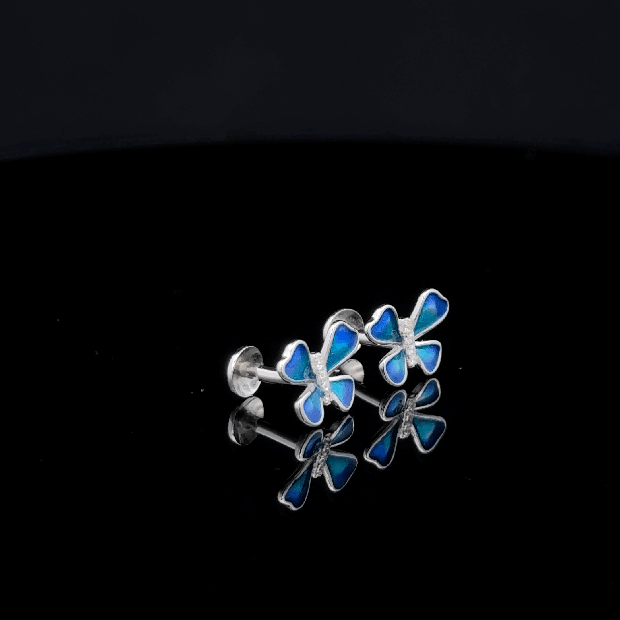 Blue Butterfly Earrings
