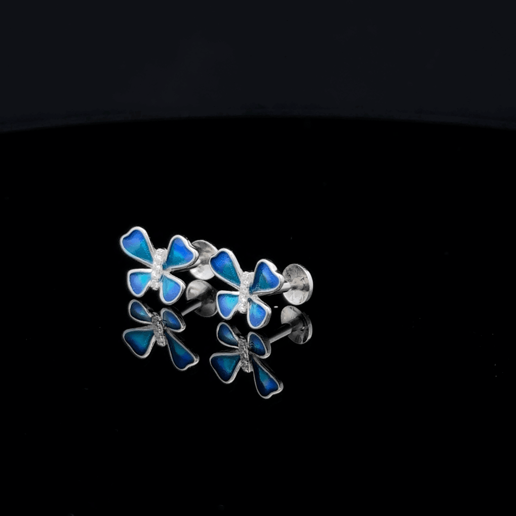 Blue Butterfly Earrings