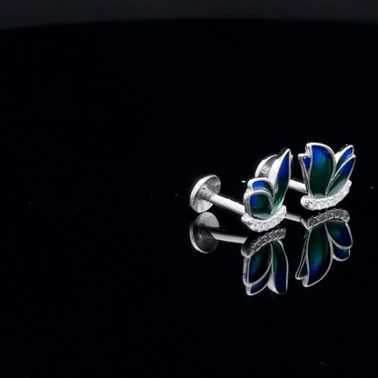 Blue Butterfly Earrings