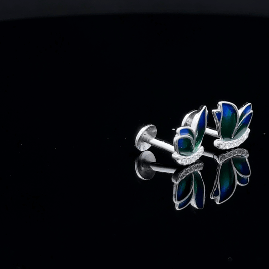 Blue Butterfly Earrings