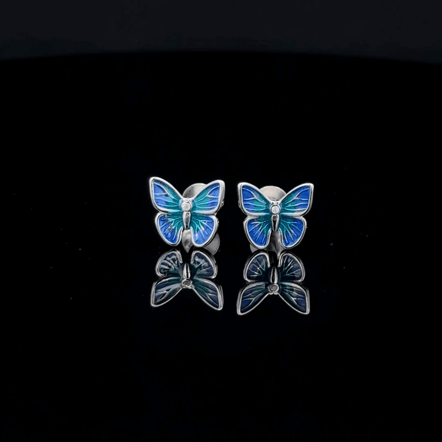 Blue Butterfly Earrings