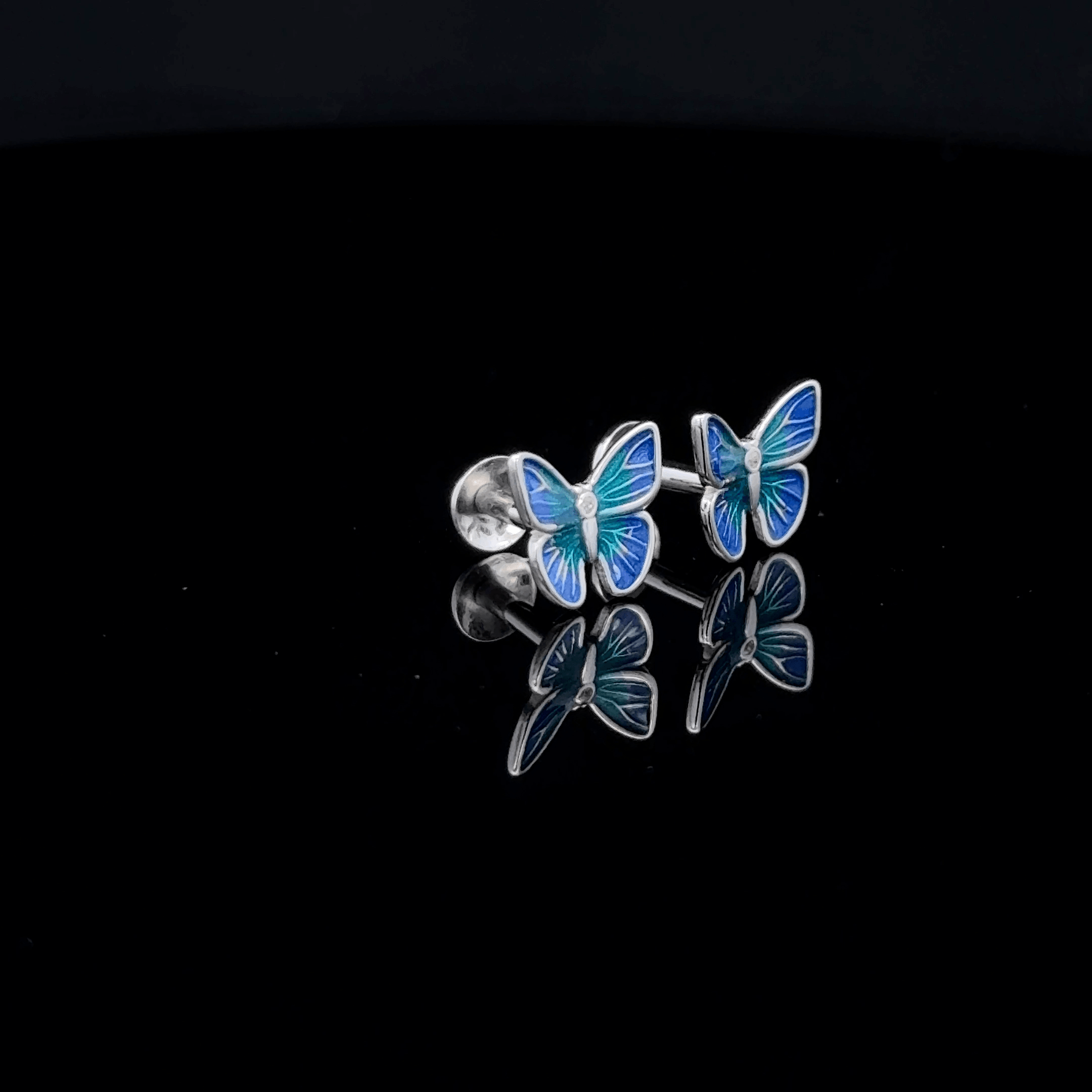 Blue Butterfly Earrings