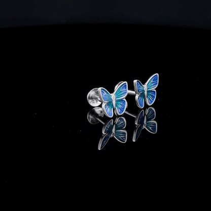 Blue Butterfly Earrings