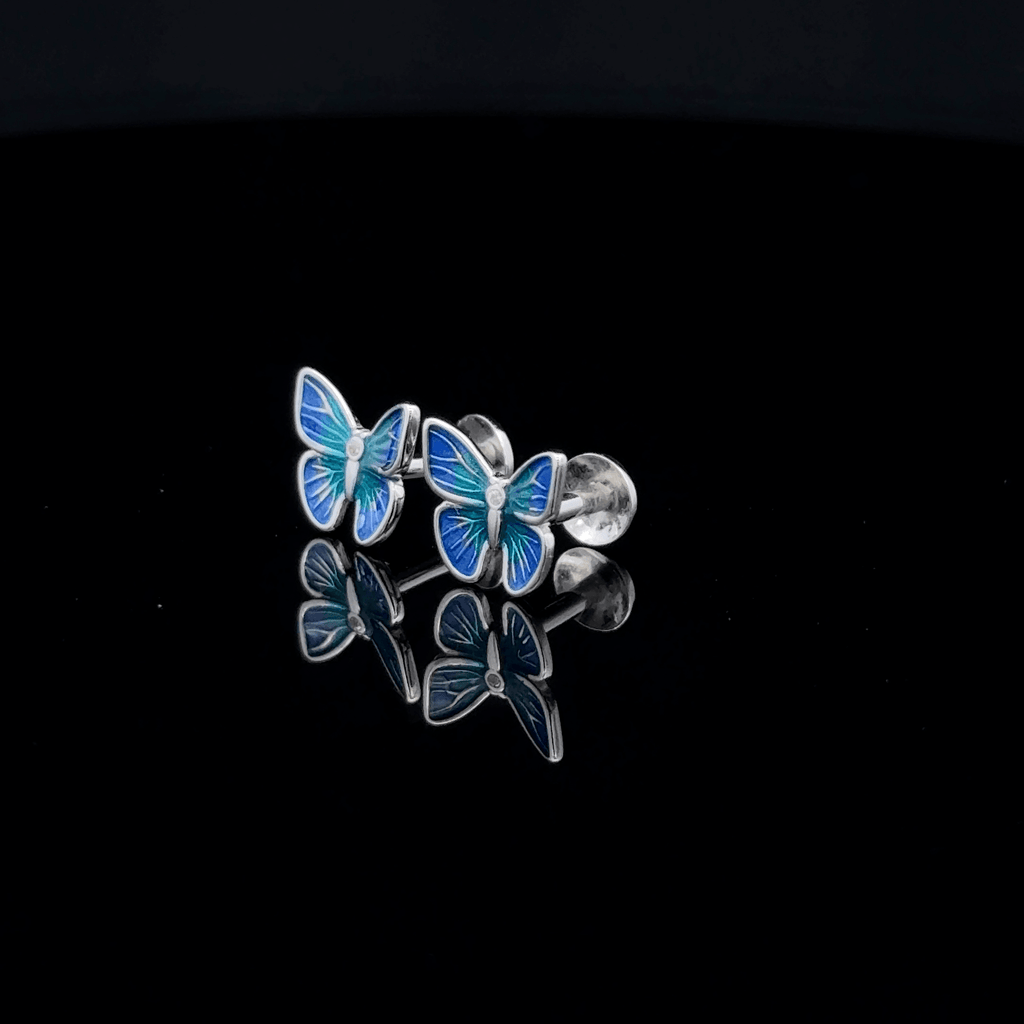 Blue Butterfly Earrings