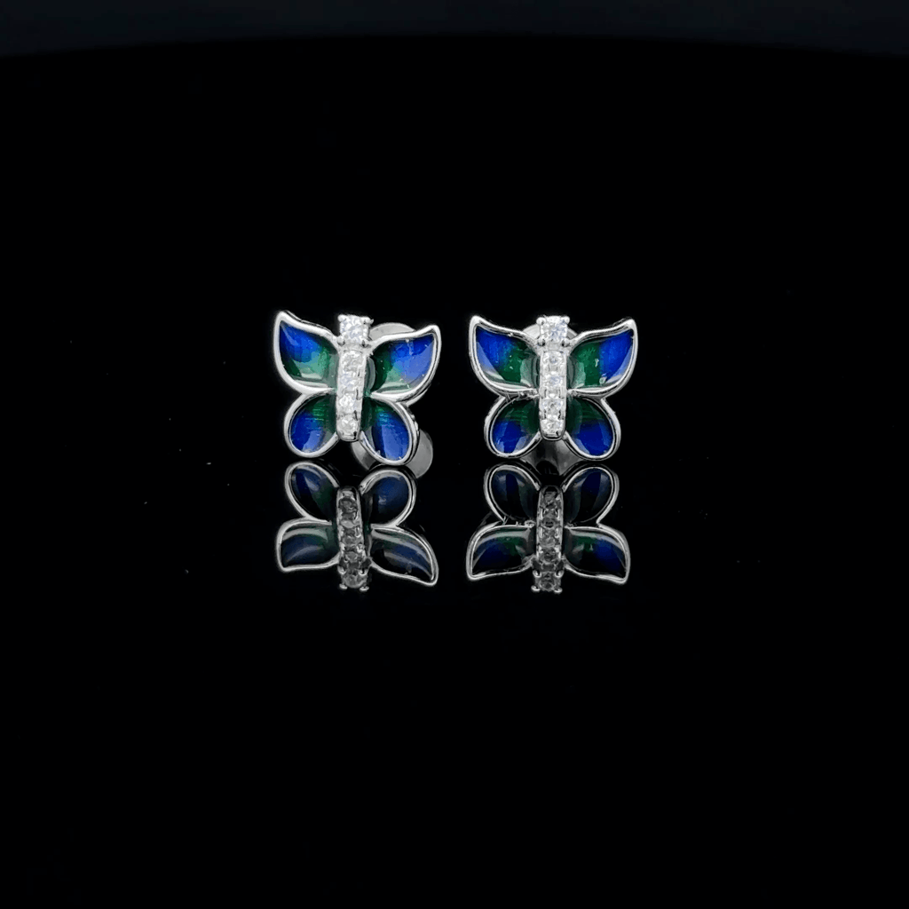 Blue Butterfly Earring