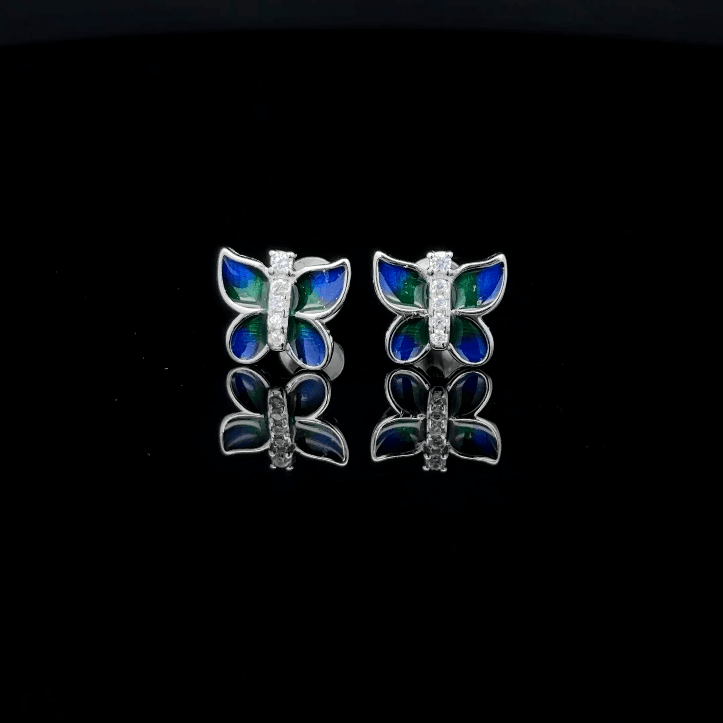 Blue Butterfly Earring