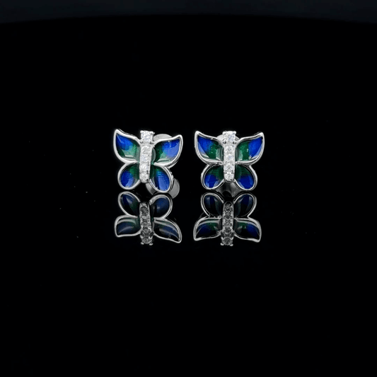 Blue Butterfly Earring
