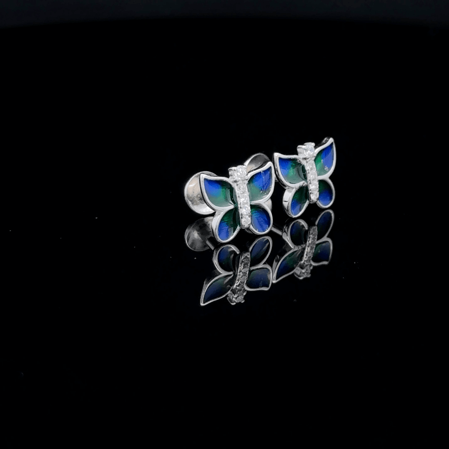 Blue Butterfly Earring