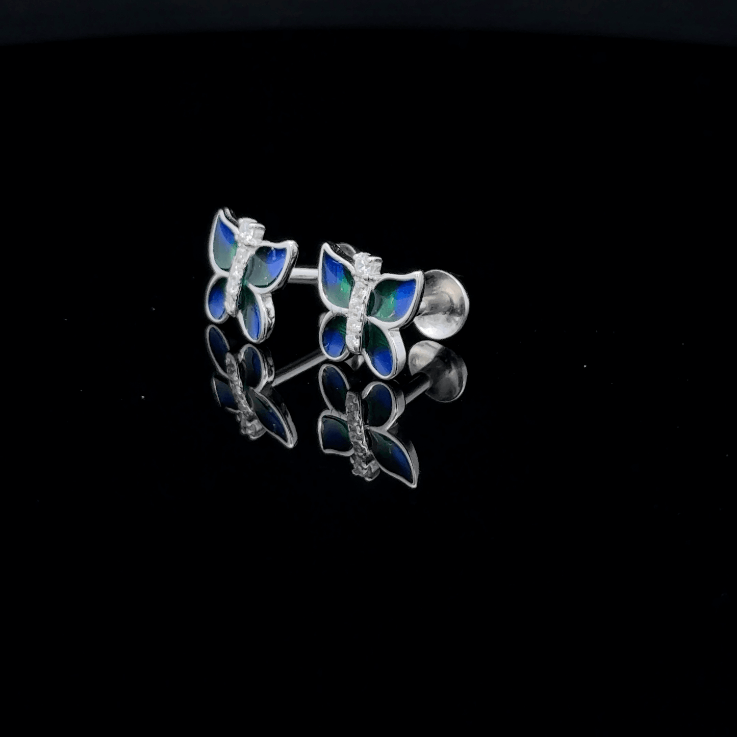 Blue Butterfly Earring