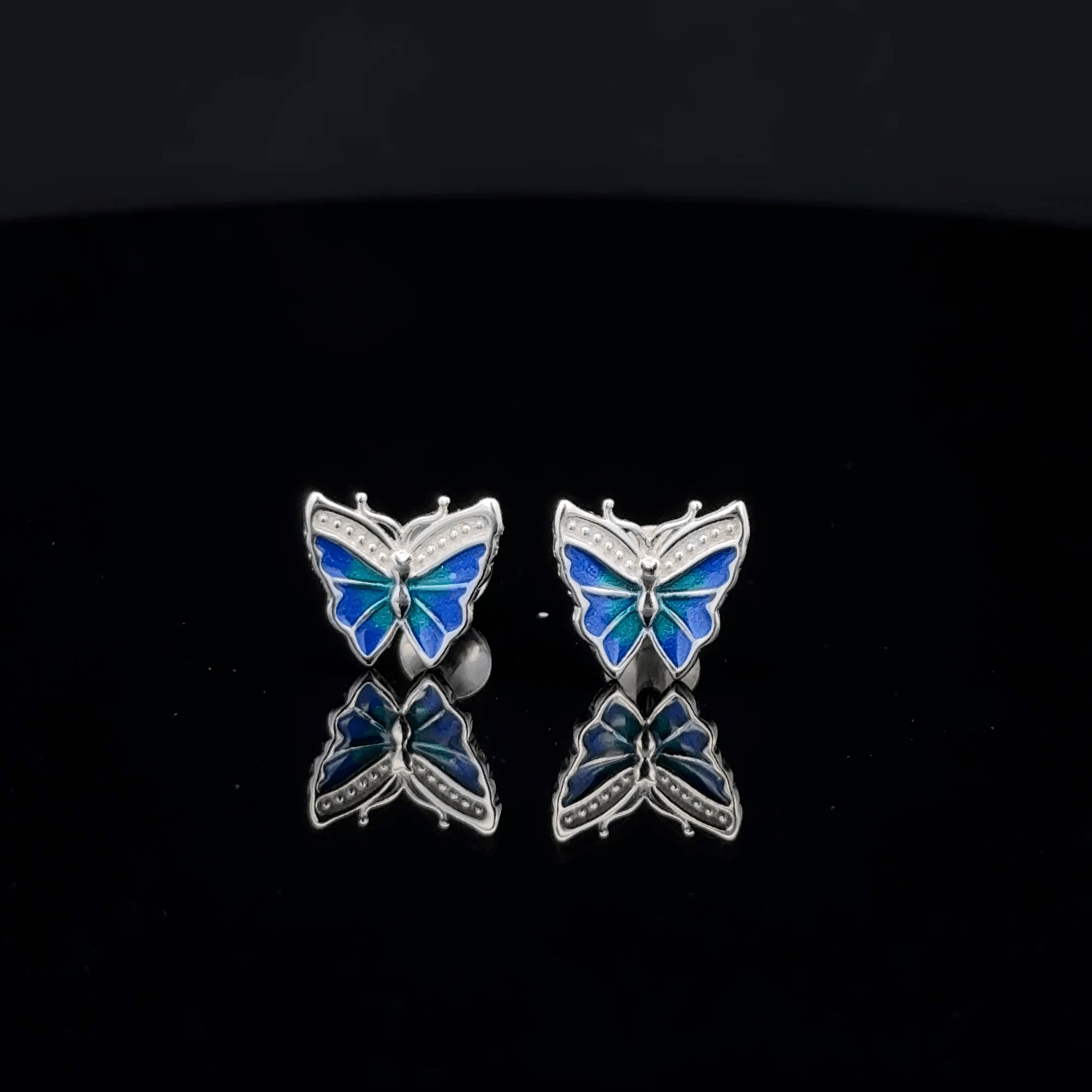 Blue Butterfly Earrings