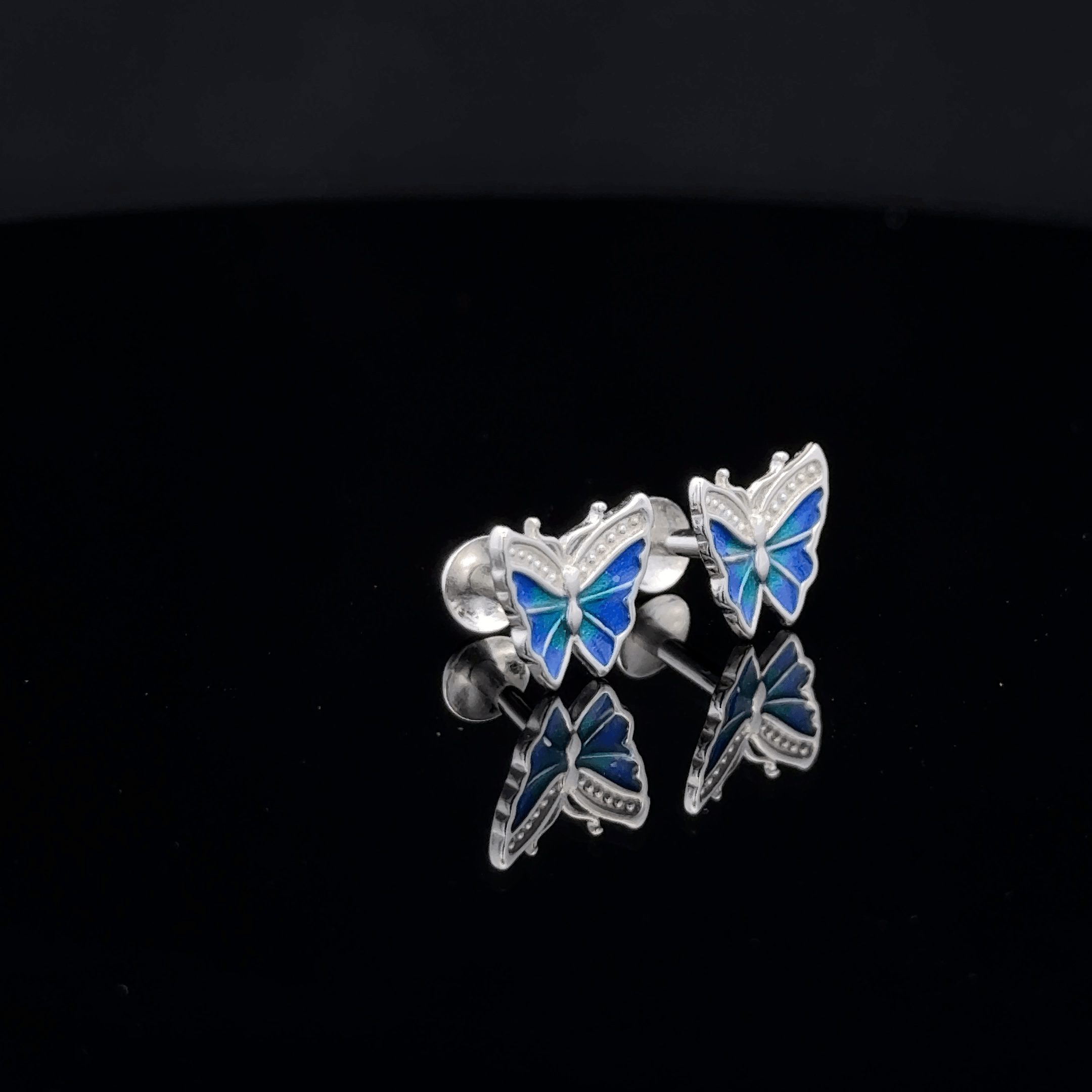 Blue Butterfly Earrings